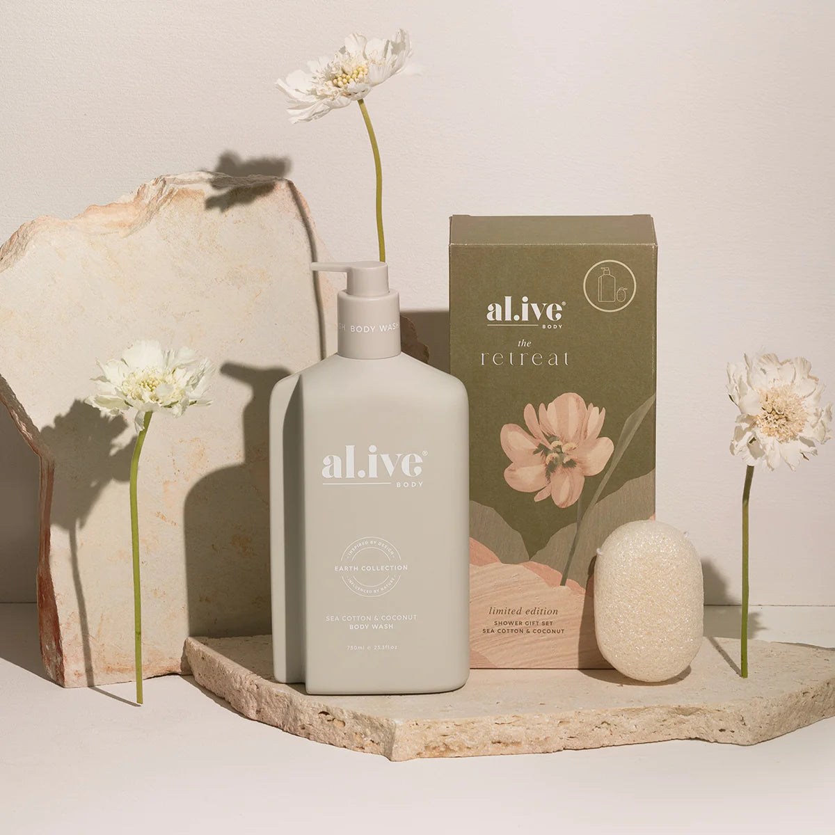 Al.ive - Shower Gift Set - Sea Cotton & Coconut