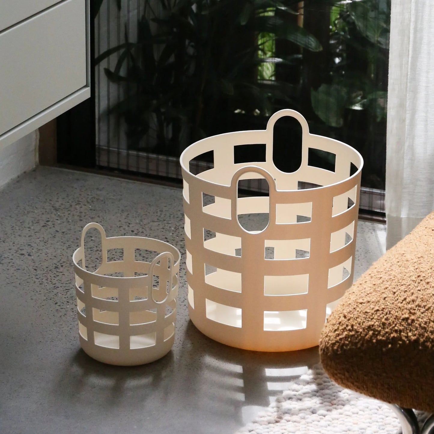 Designstuff - Enkel Studio - Storage Basket - Set Of 2 - Small - Sand