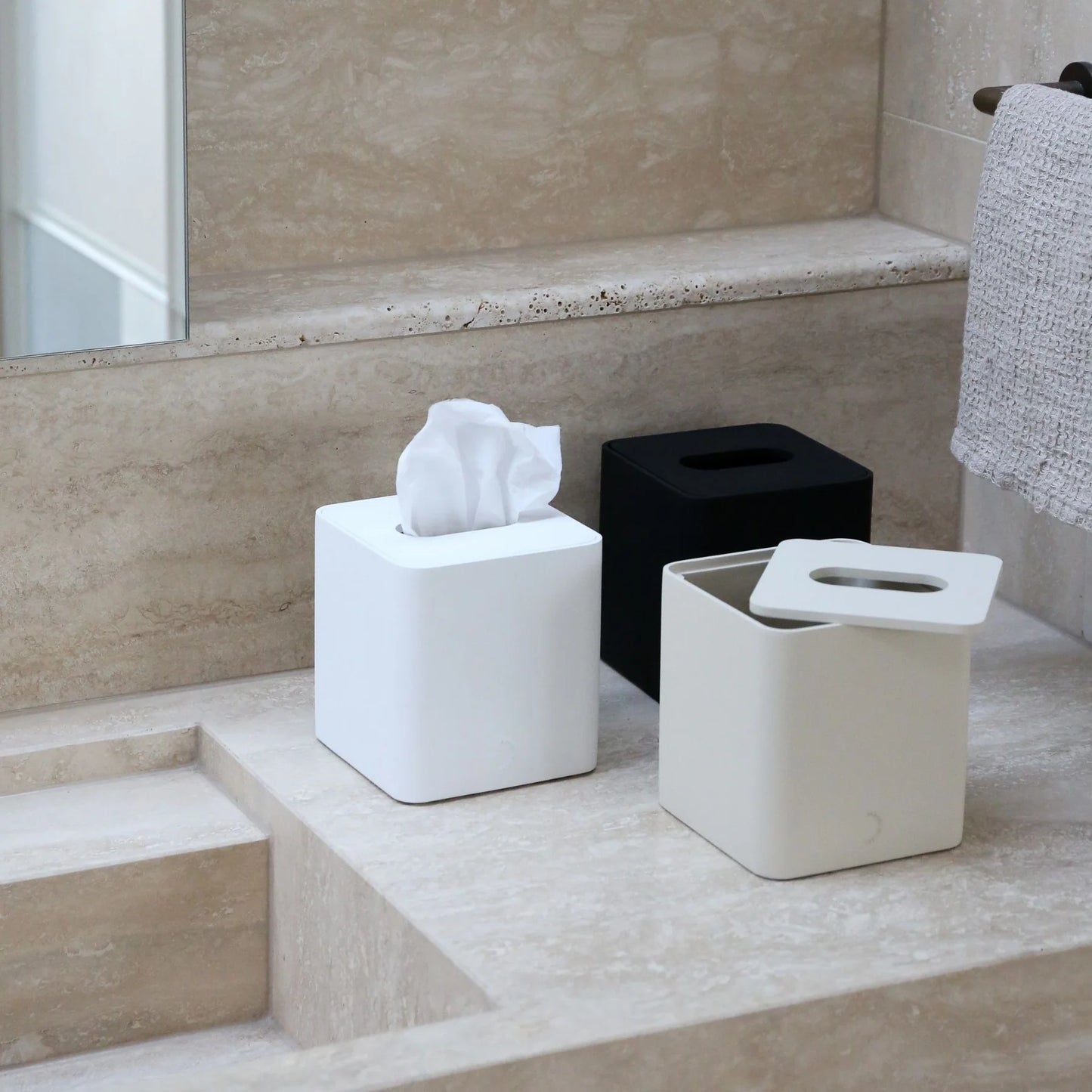 Designstuff - Arc Tissue Box - Square - Sand