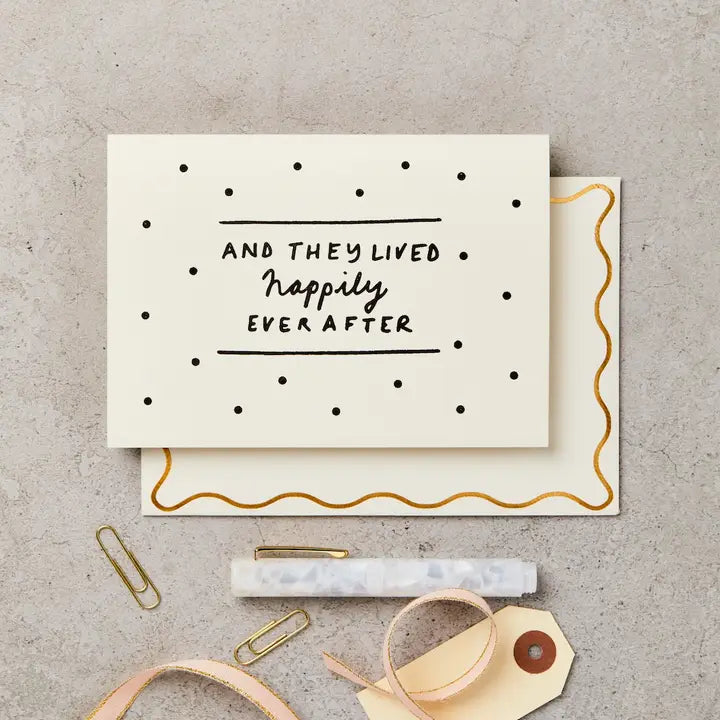 Katie Leamon - And They Lived Happily Ever After - Wedding - Greeting Card