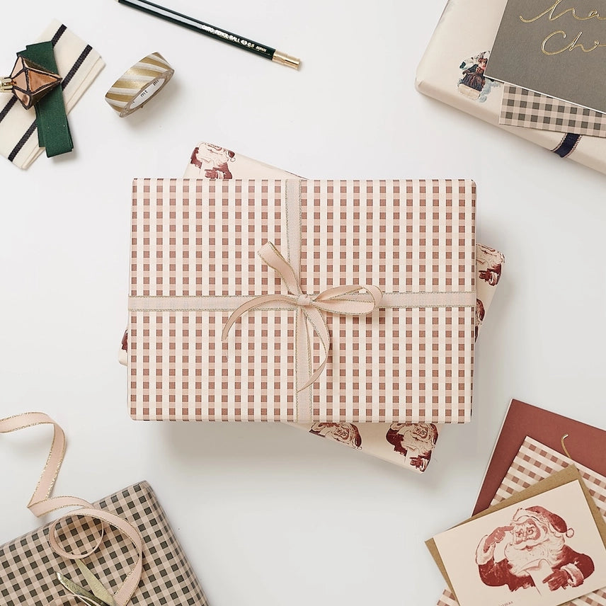 Katie Leamon - Rose Gingham - Wrapping Paper