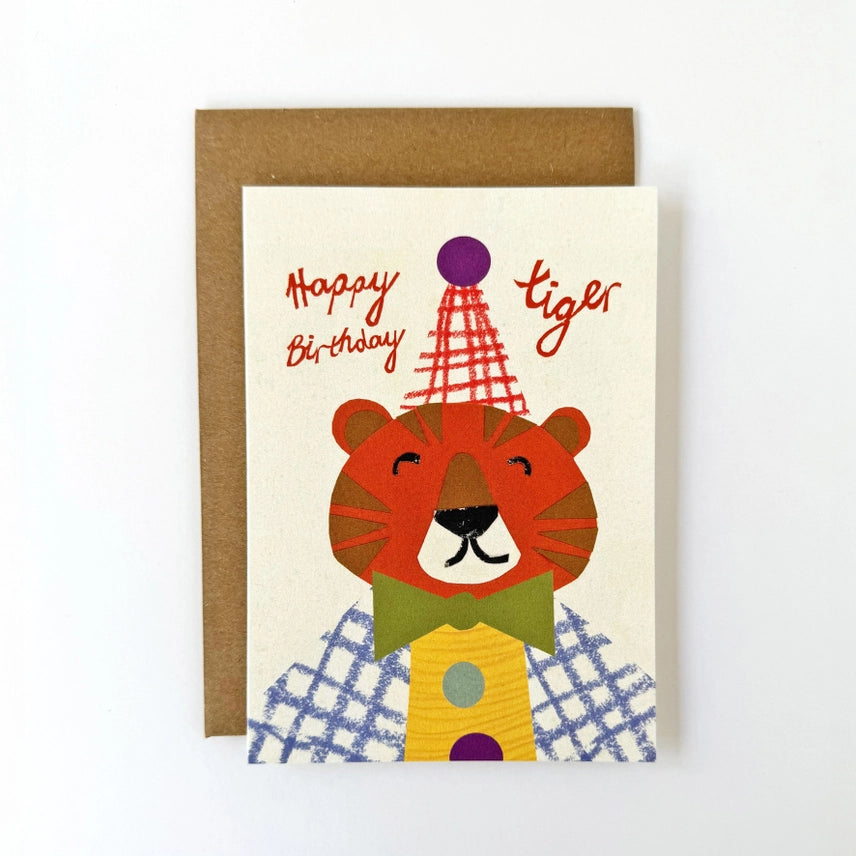 Florence Fry - Happy Birthday Tiger - Greeting Card