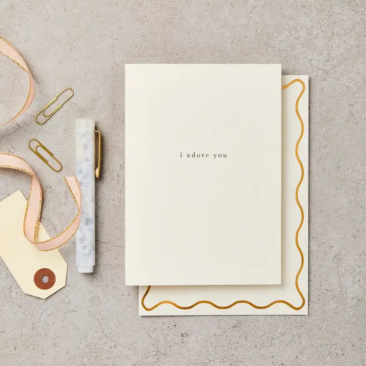 Katie Leamon - I Adore You - Love - Greeting Card