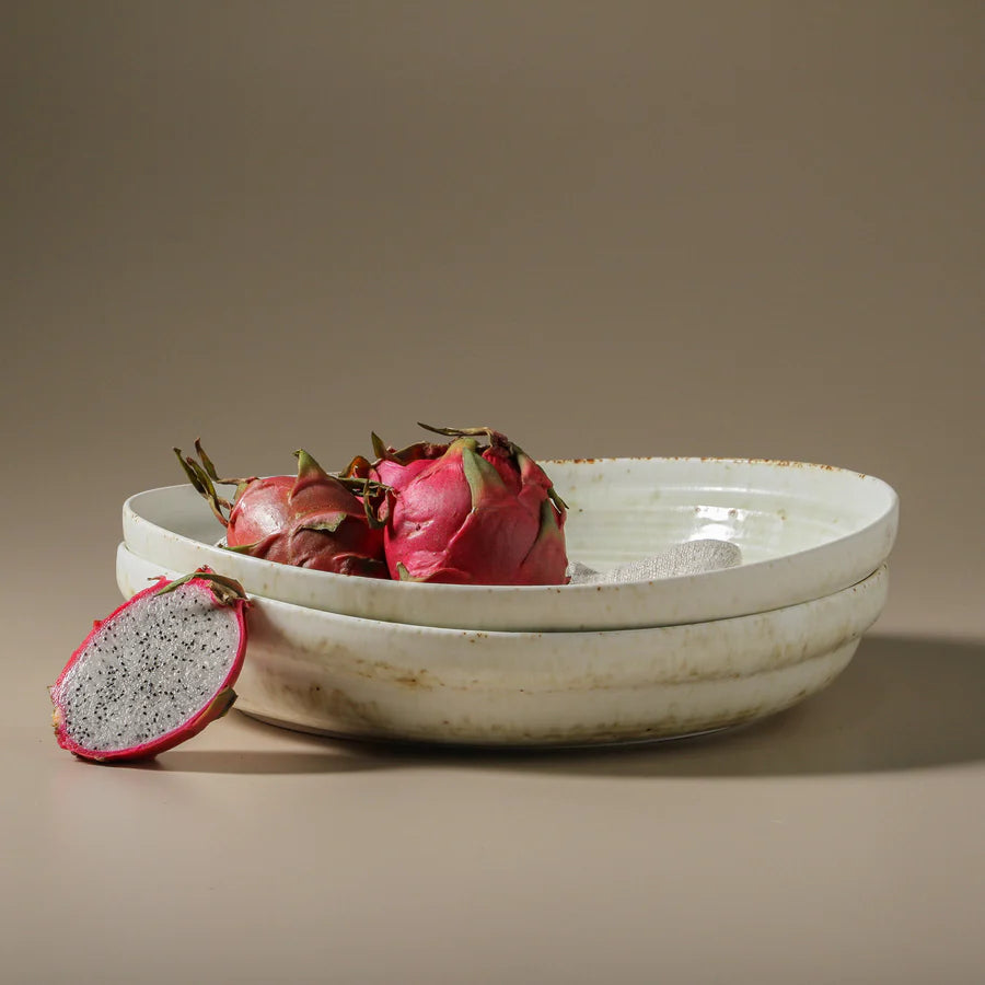 Indigo Love Collectors - Suiki Xl Serving Bowl - White