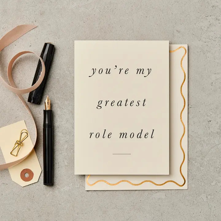 Katie Leamon - Greatest Role Model - Greeting Card