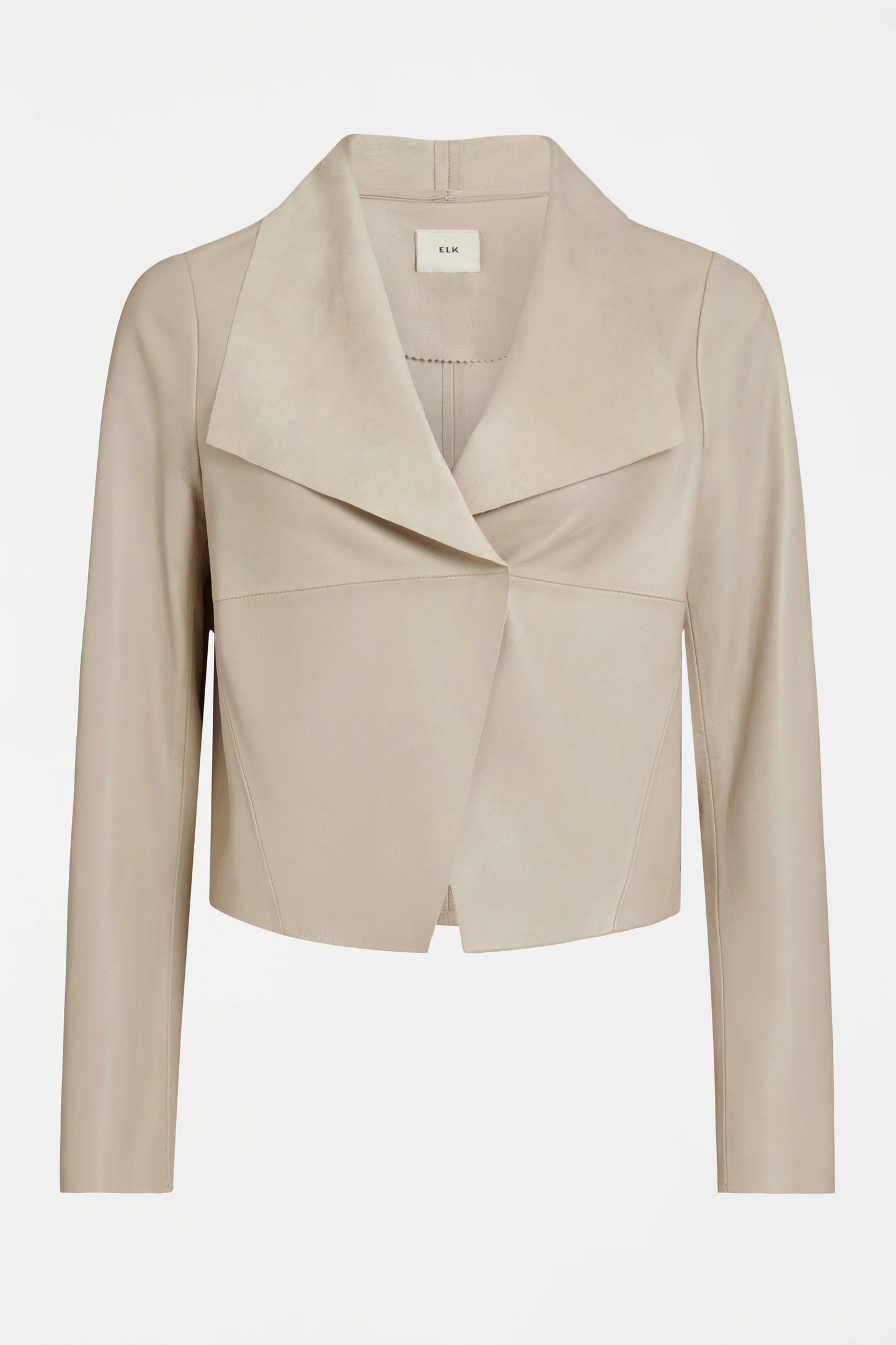 Elk The Label - Fine Leather Jacket - Stone