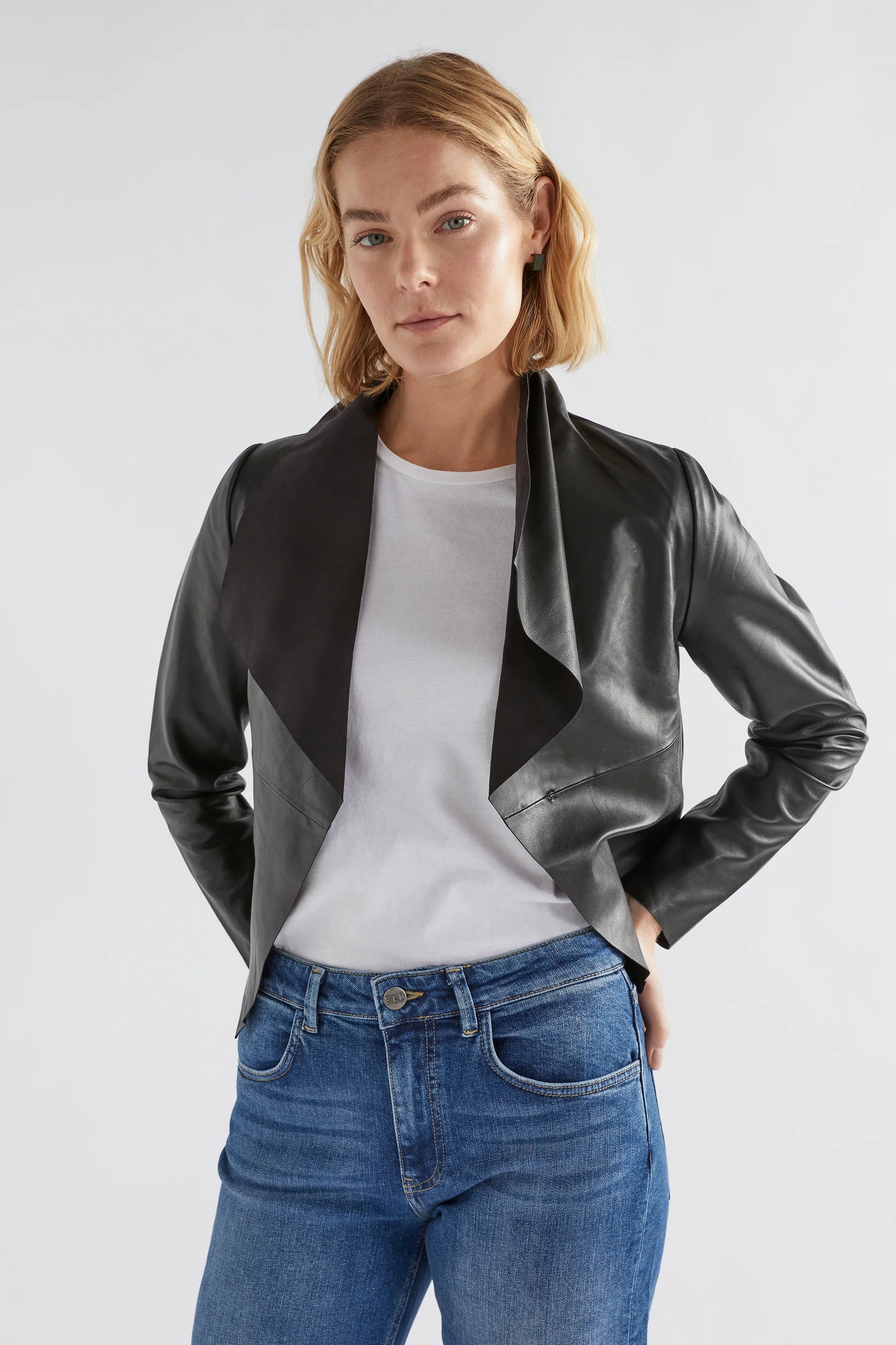 Elk The Label - Fine Leather Jacket - Black