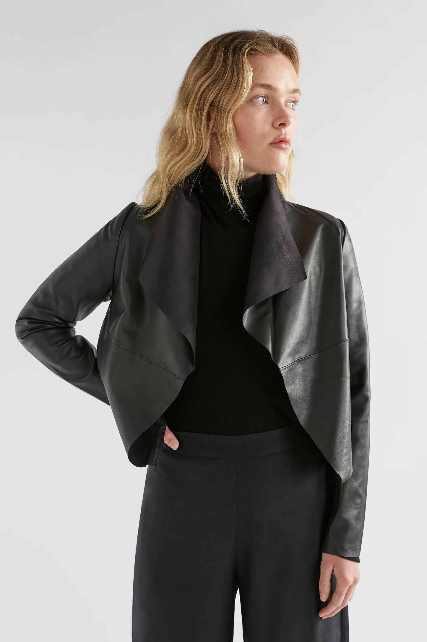 Elk The Label - Fine Leather Jacket - Black