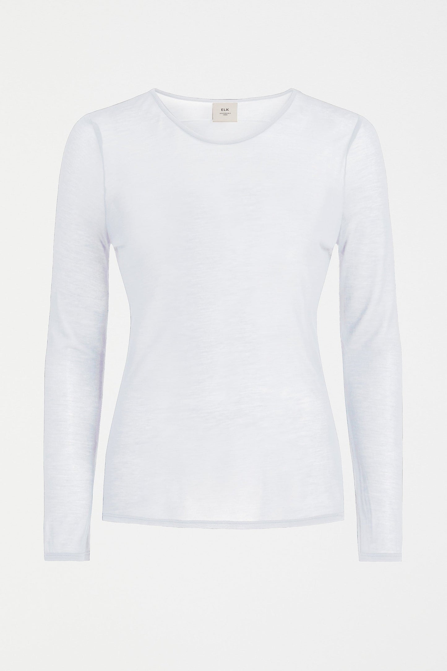 Elk The Label - Sheer Long Sleeve Tshirt - White