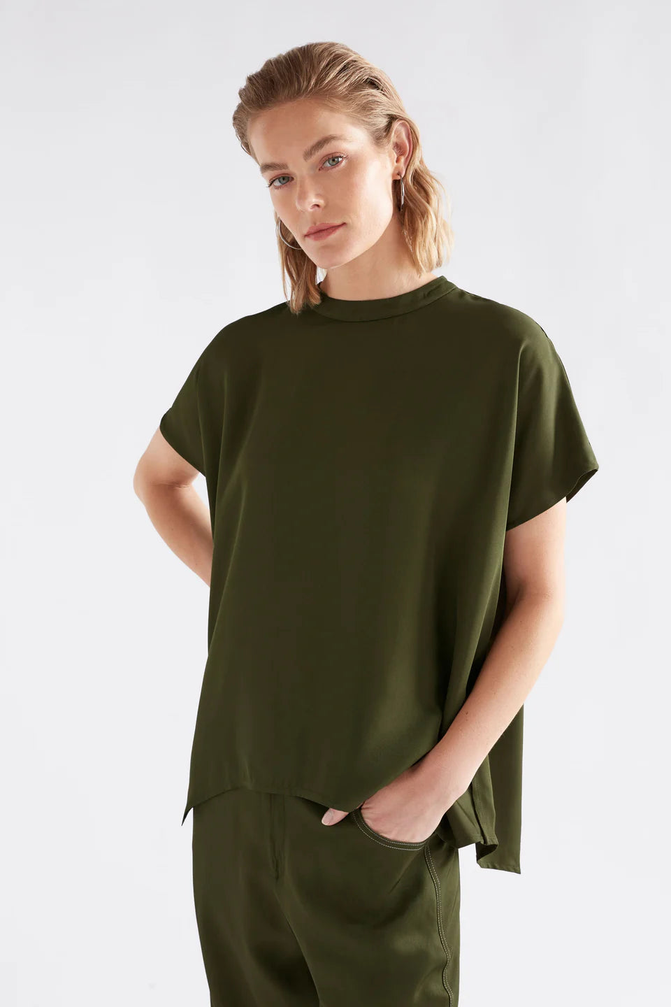 Elk The Label - Hullu Top - Bright Olive
