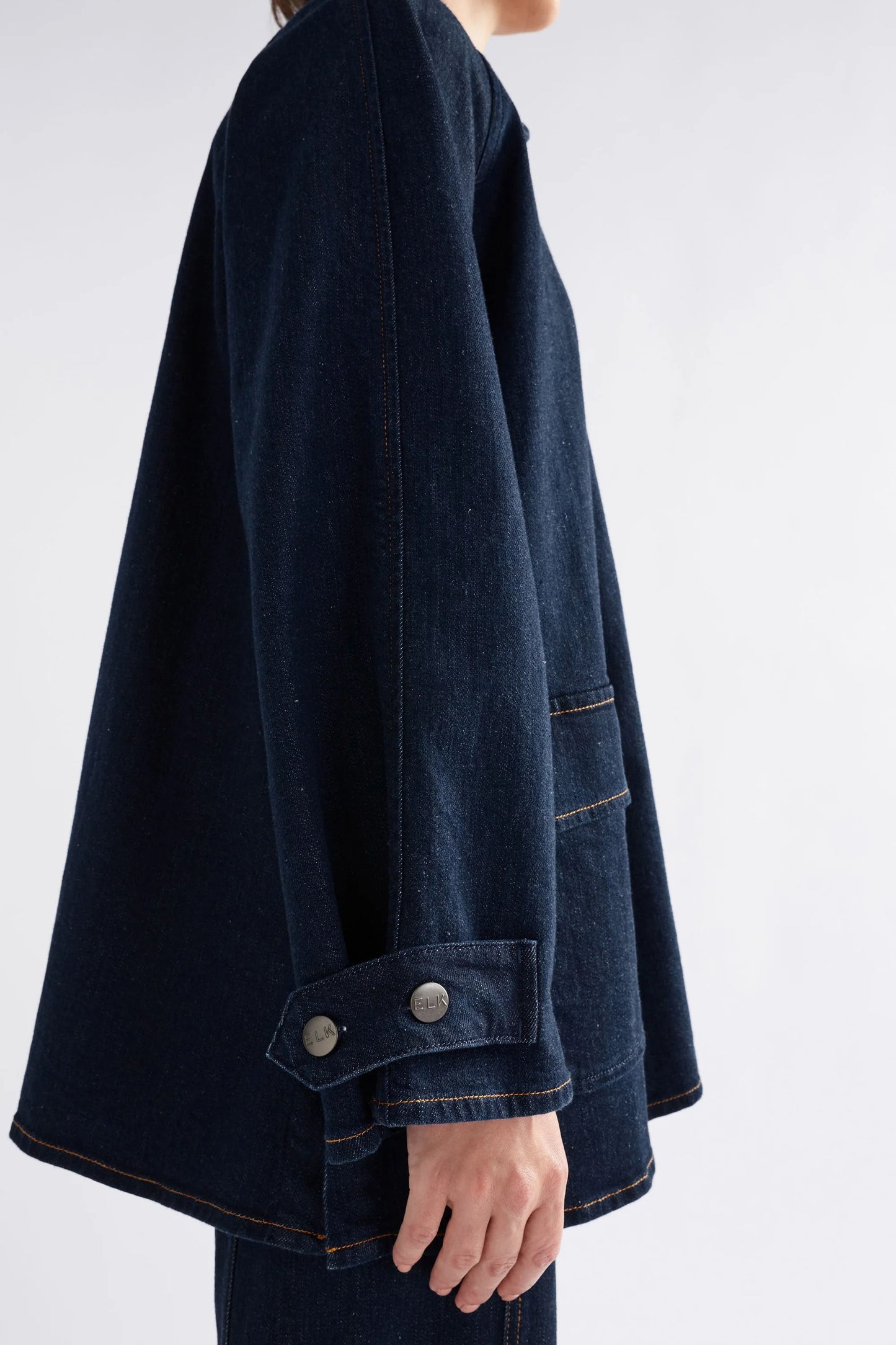 Elk The Label - Myes Denim Jacket - Dark Blue Wash