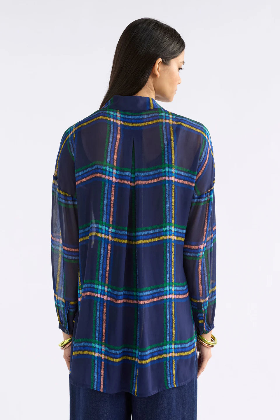 Elk The Label - Eir Sheer Shirt - Elba Check