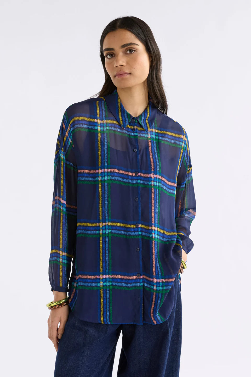 Elk The Label - Eir Sheer Shirt - Elba Check