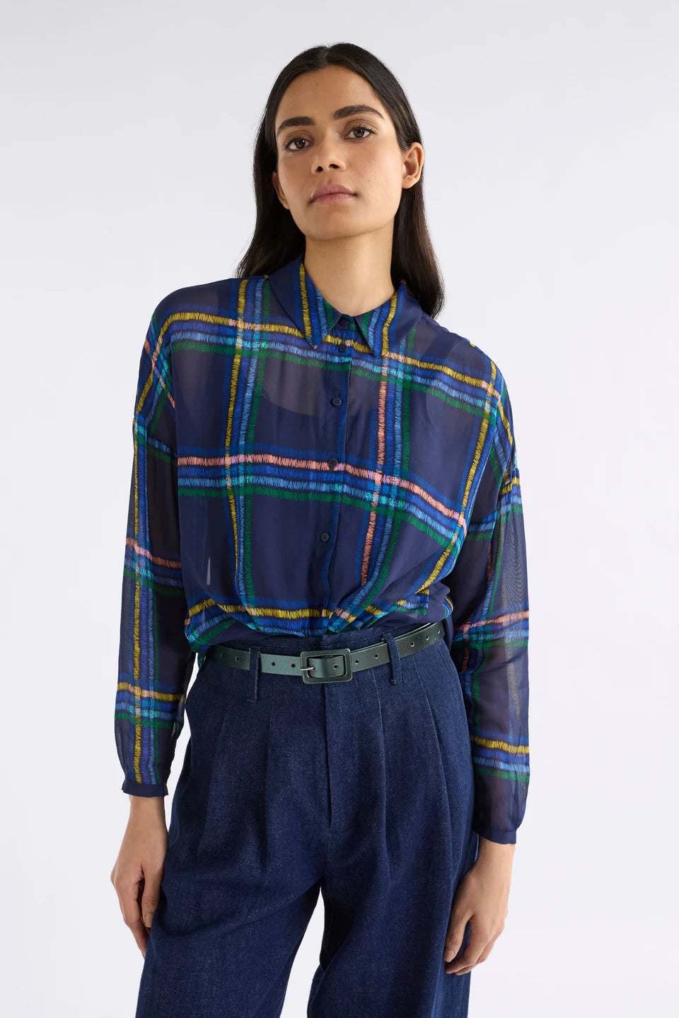 Elk The Label - Eir Sheer Shirt - Elba Check