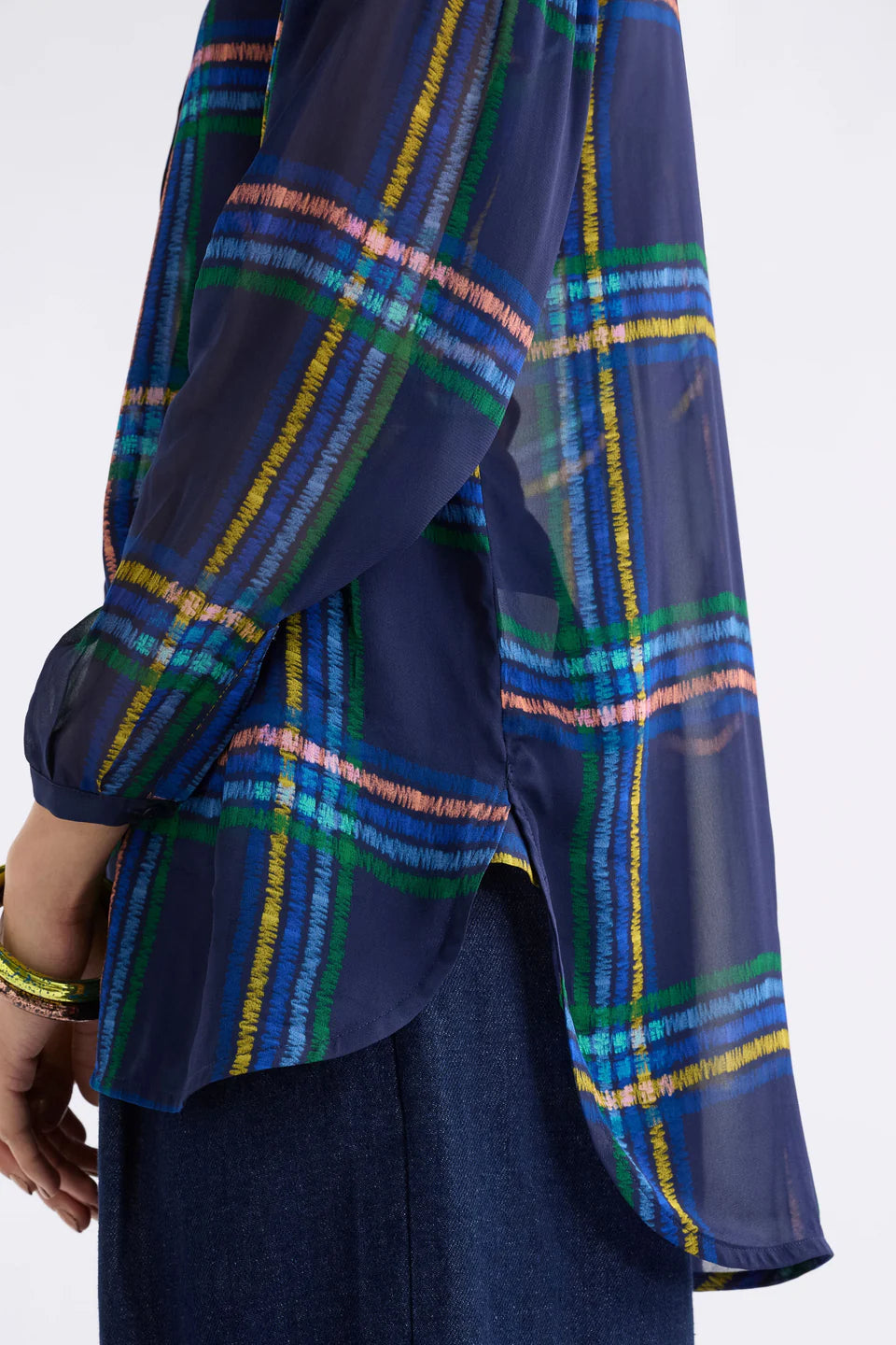 Elk The Label - Eir Sheer Shirt - Elba Check