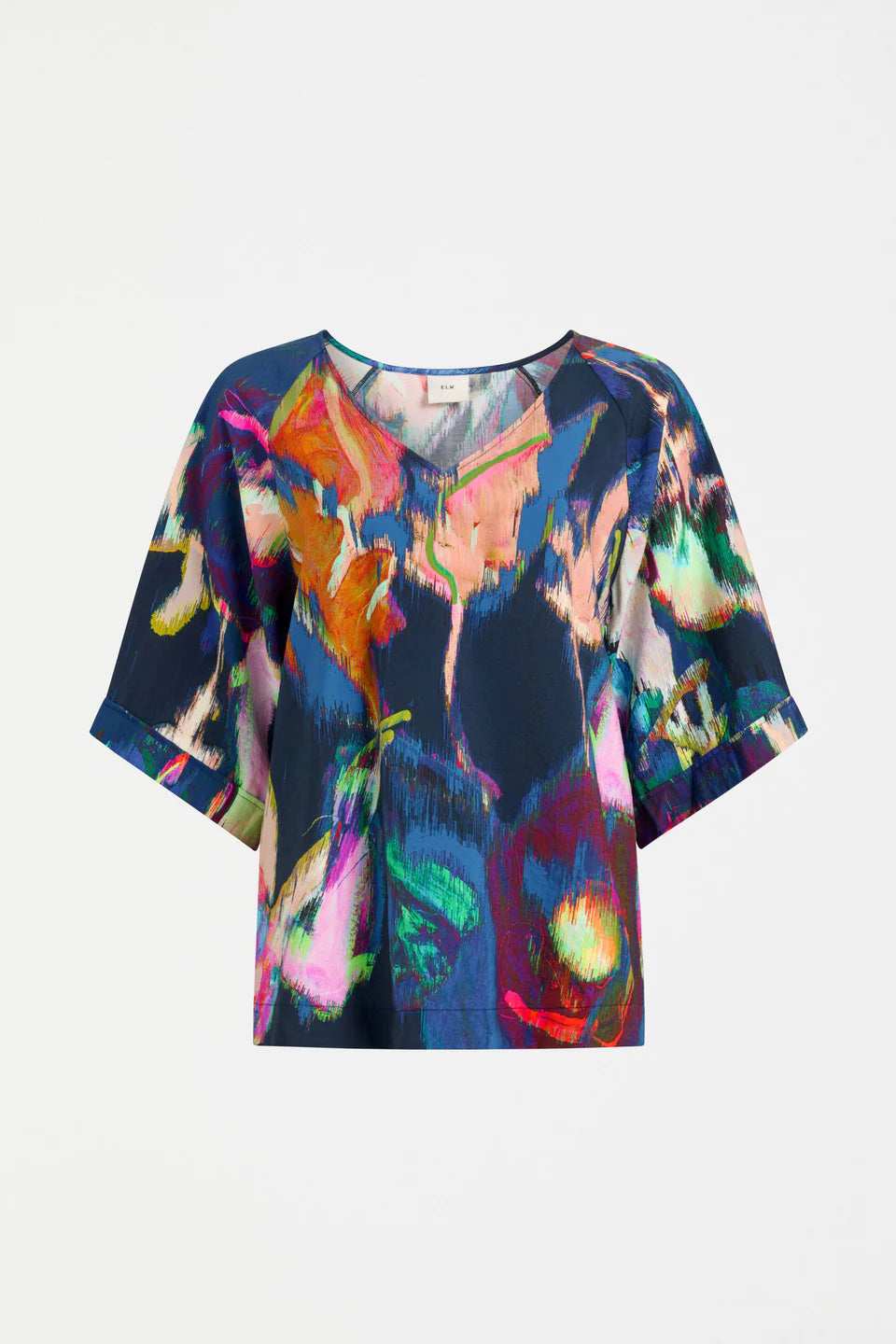 Elk The Label - Moda V Neck Top - Vaara Print