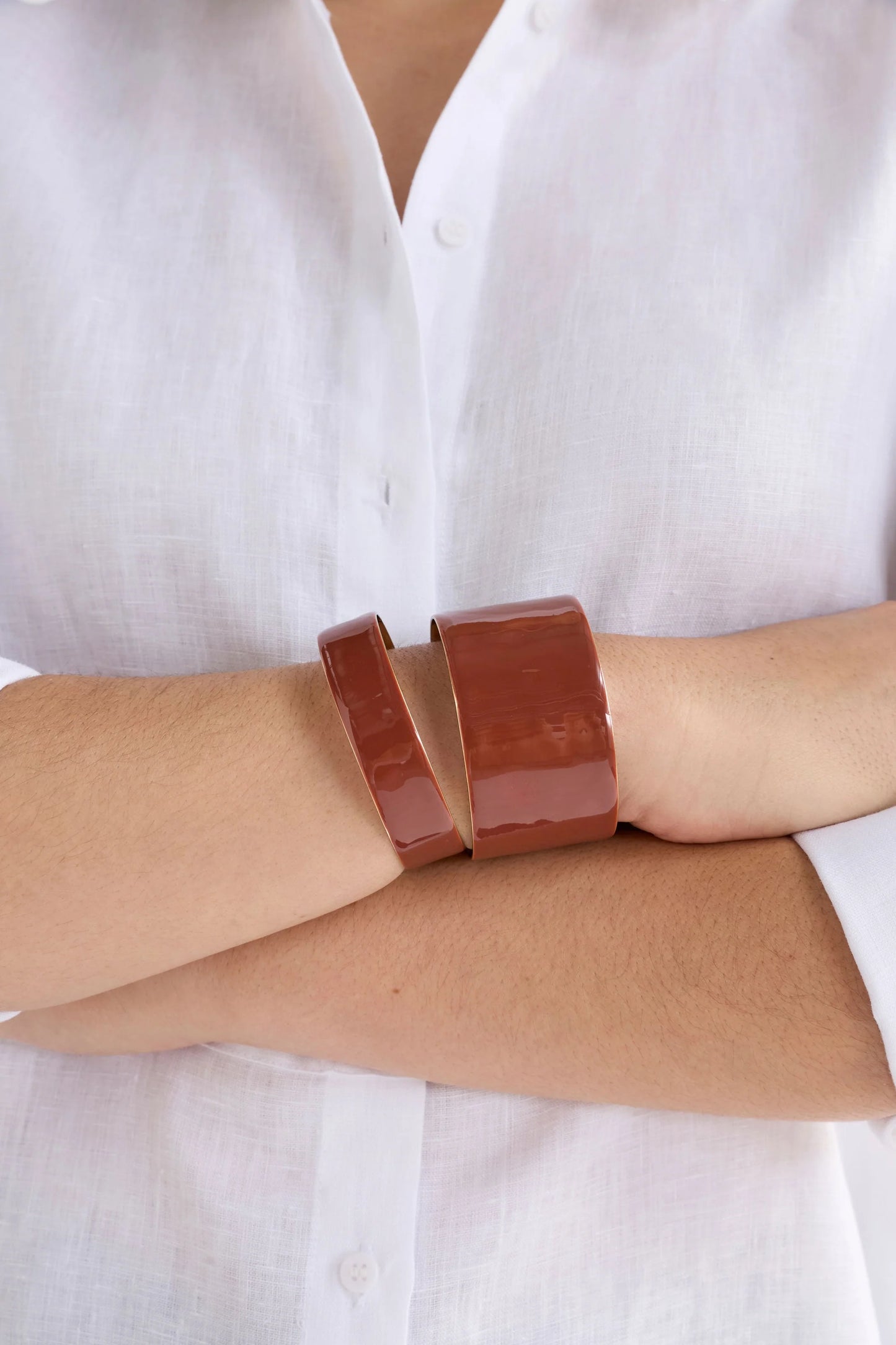 Elk The Label - Innfellt Thin Bangle - Spice
