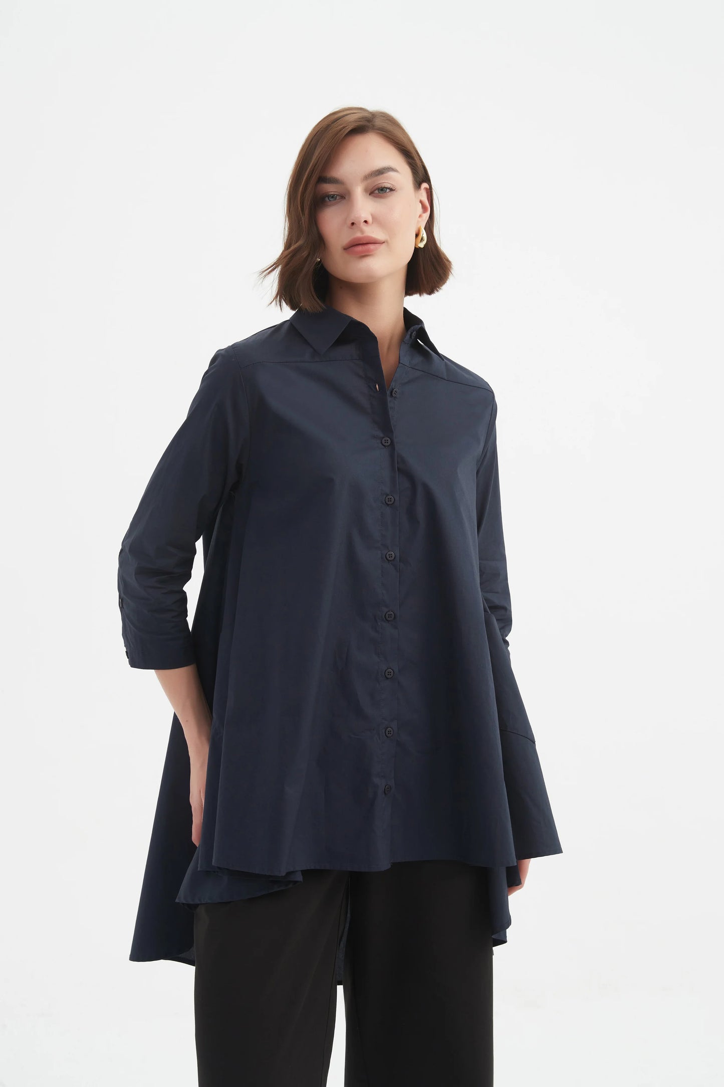 Tirelli - Swing Back Shirt - Navy