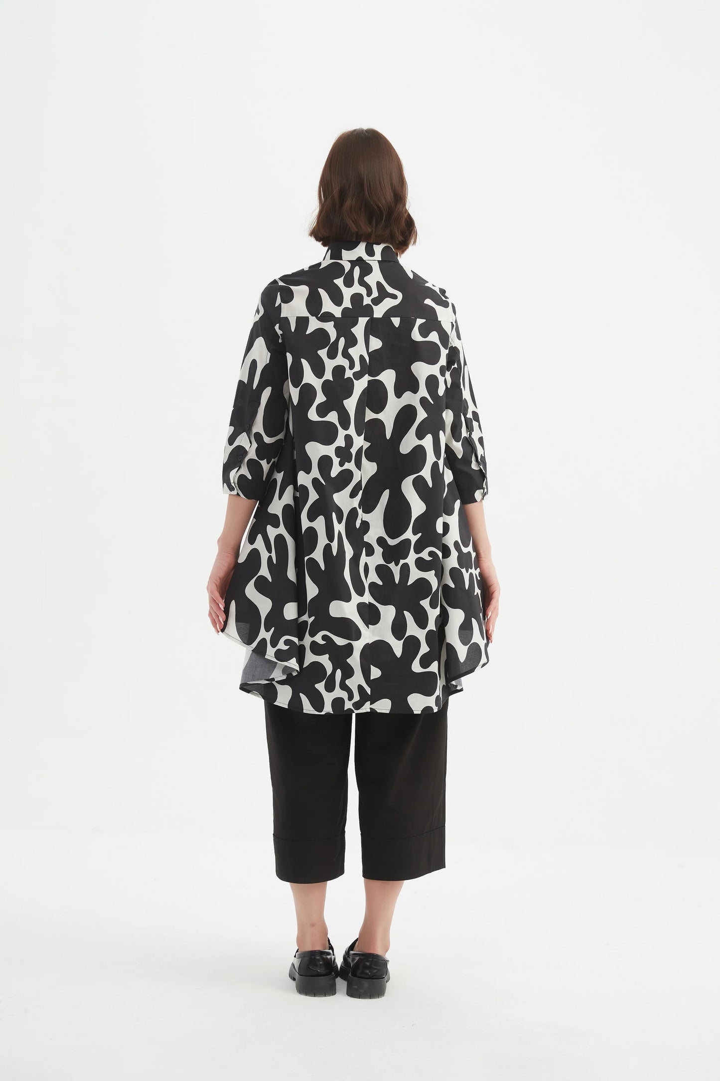 Tirelli - Swing Back Shirt - Blot Print - Black/cream