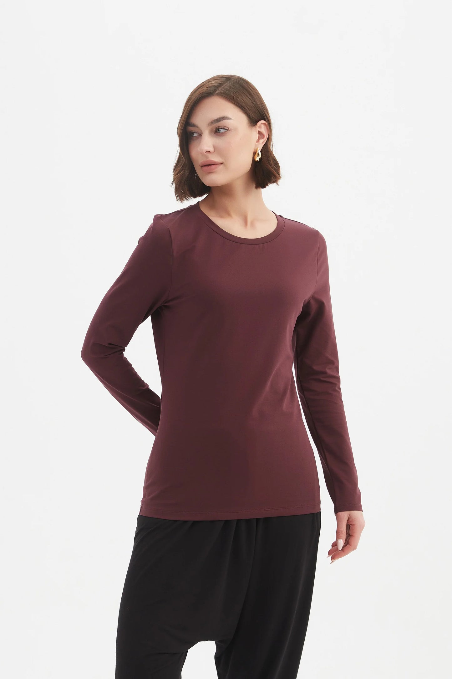 Tirelli - Long Sleeve Tshirt - Aubergine