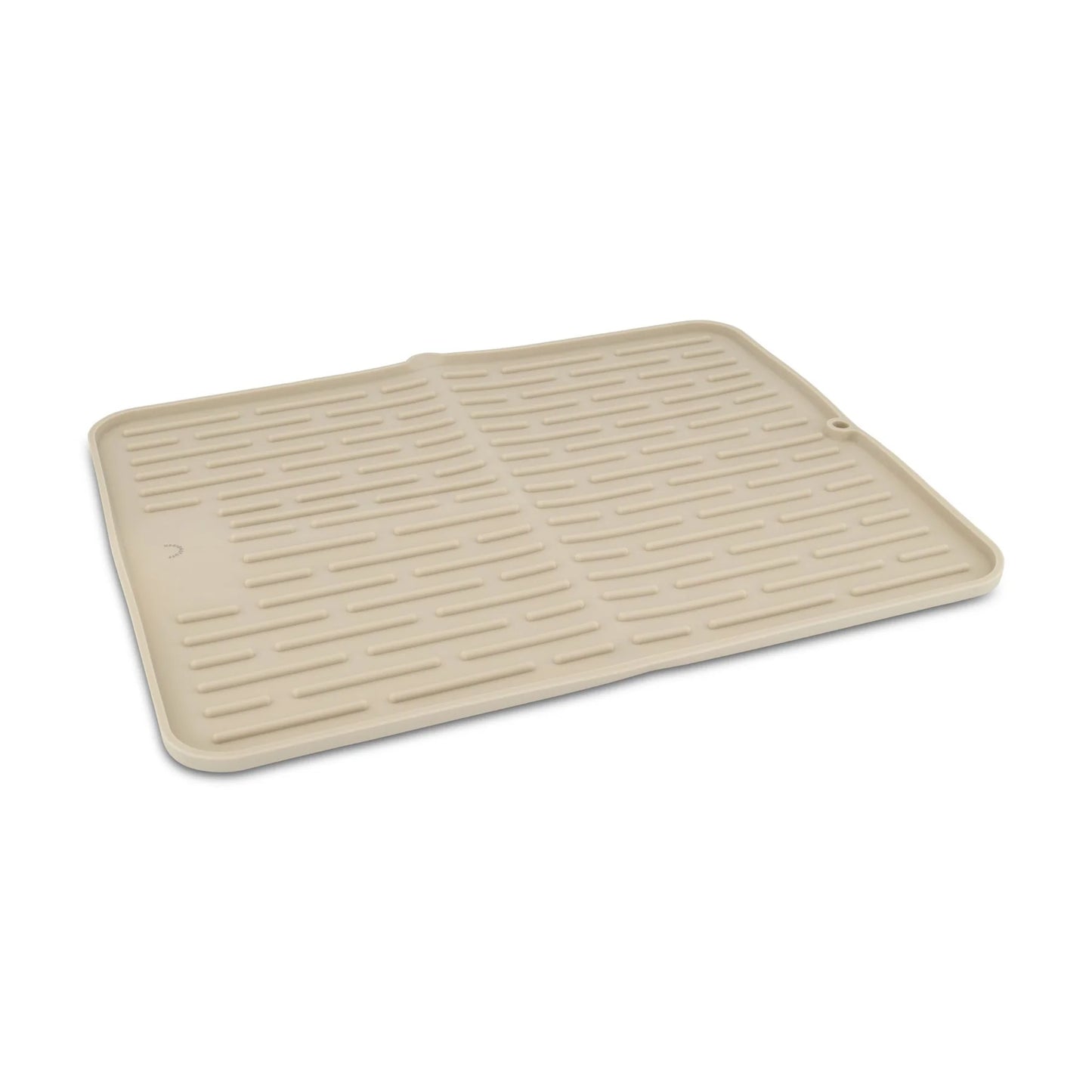 Designstuff - Folding Silicone Drying Mat Large W / Drainage Mouth - Sand