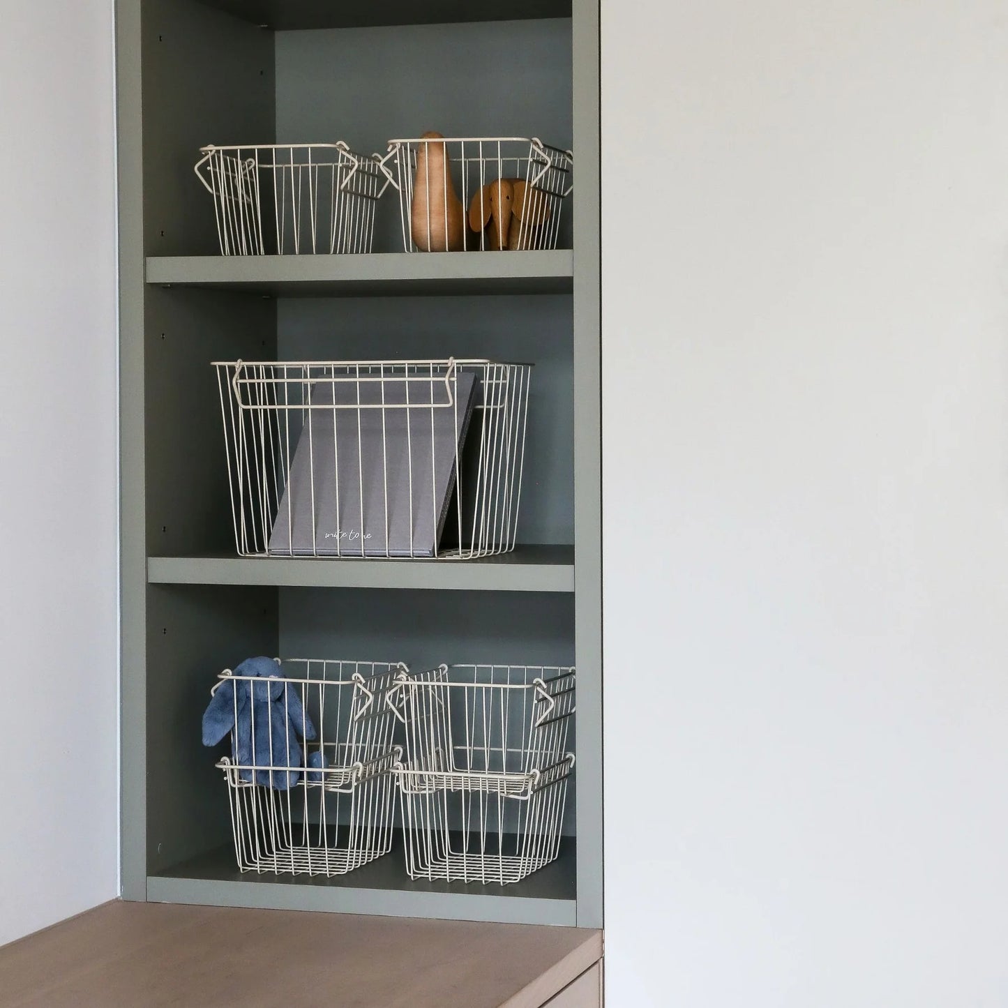 Designstuff - Metal Basket - Sand - Large
