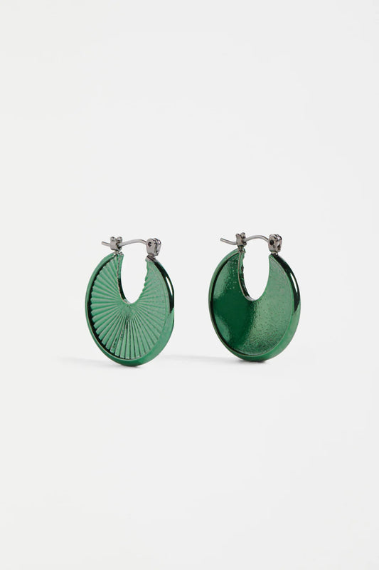 Elk The Label - Saku Hoop Earring - Milan Green