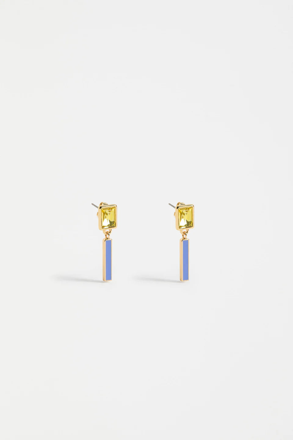 Elk The Label - Ival Short Drop Earring - Chartreuse