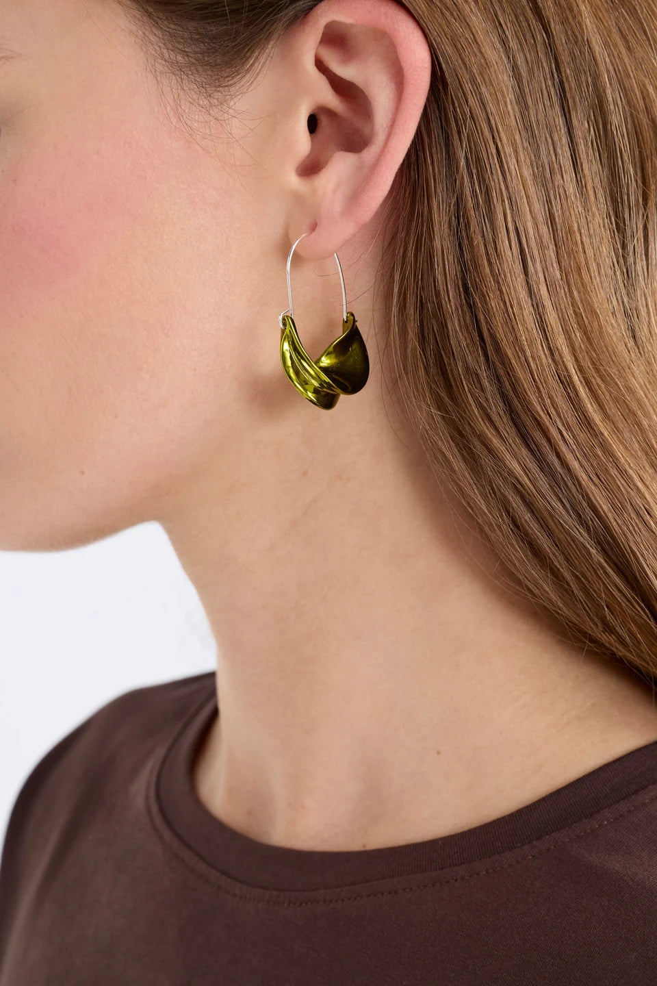 Elk The Label - Siita Hoop Earring - Artichoke