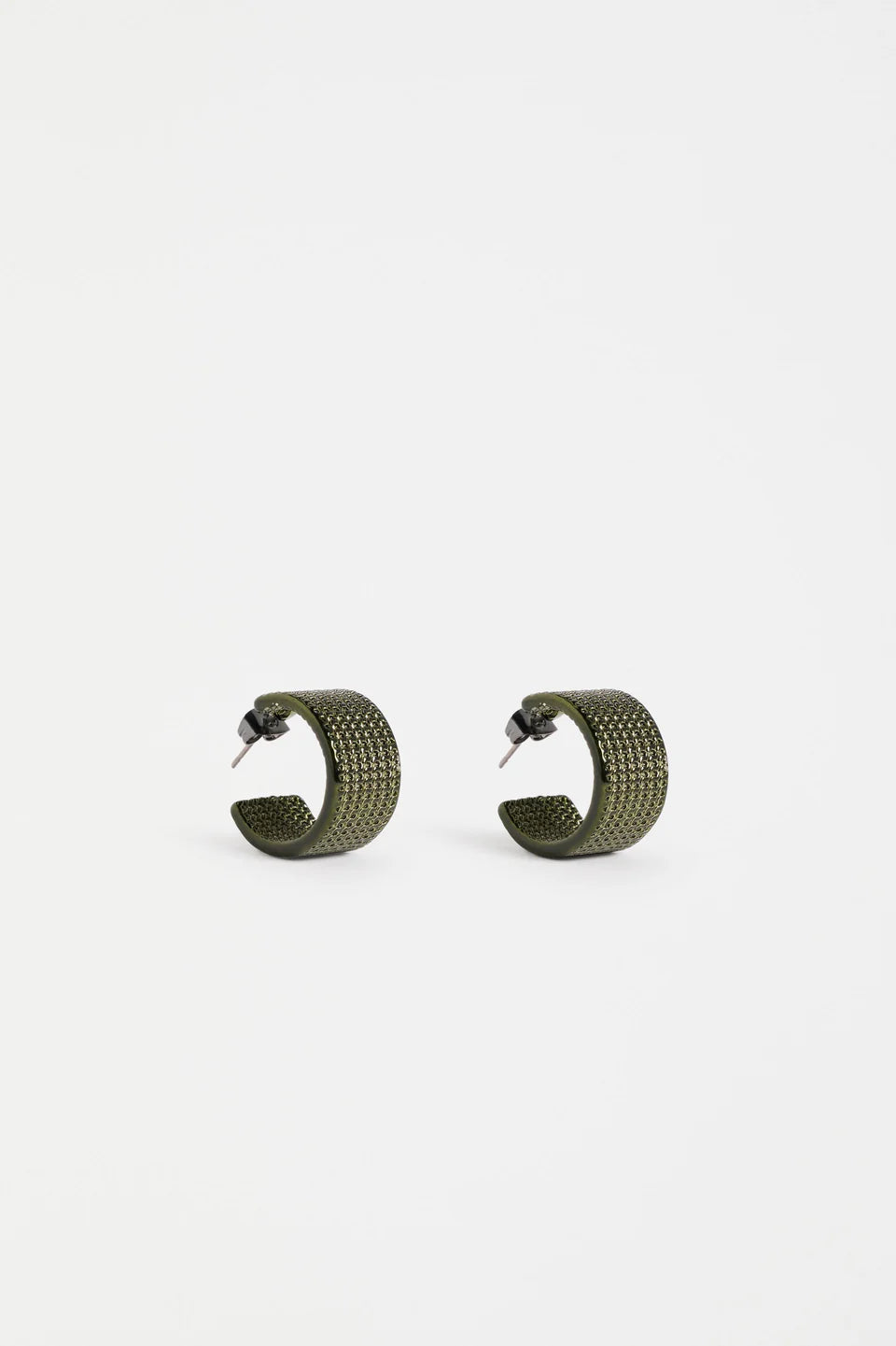 Elk The Label - Glynn Small Hoop Earring - Dark Olive