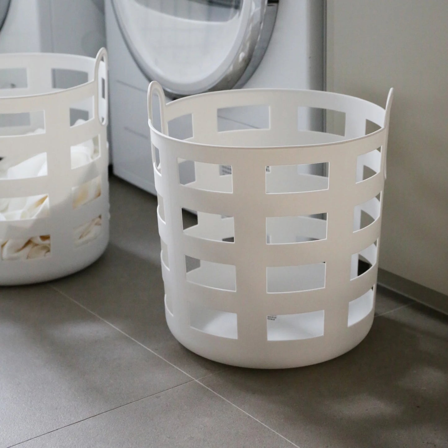 Designstuff - Enkel Studio - Storage & Laundry Basket - Set Of 2 - Large - White