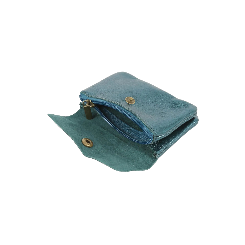 Maison Fanli - Coin Purse - Metallic Emerald