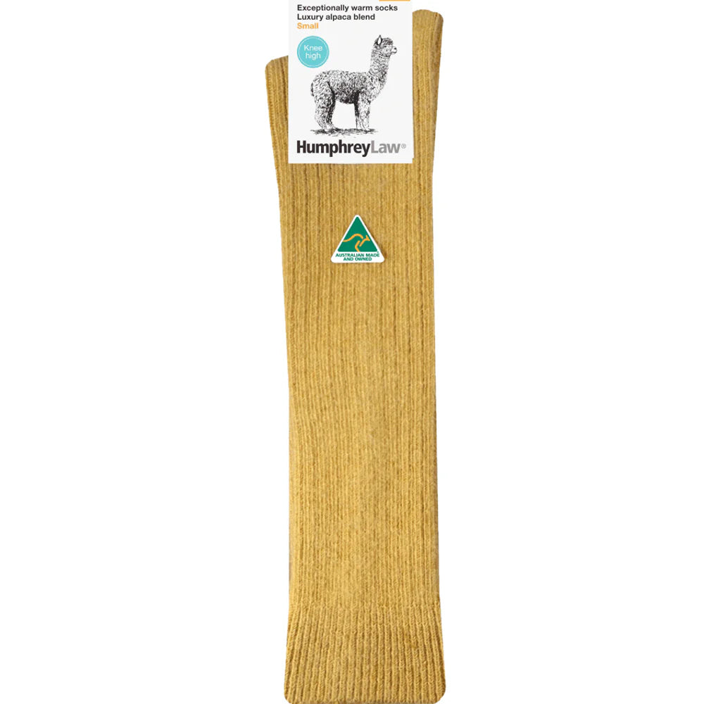 Humphrey Law - Knee High Socks - Alpaca Wool Blend - Empire Yellow
