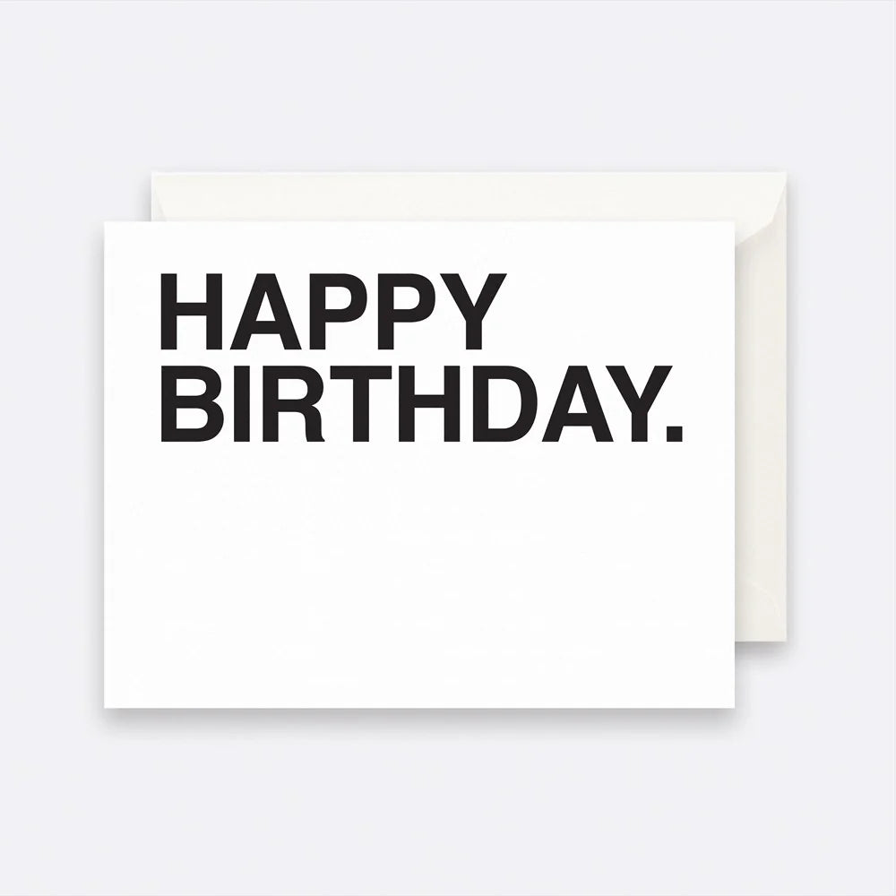 Father Rabbit Stationery - Greeting Card - Bold Happy Birthday