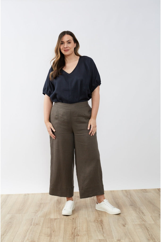 Tirelli - Classic Linen Pant Deep Charcoal Clothing
