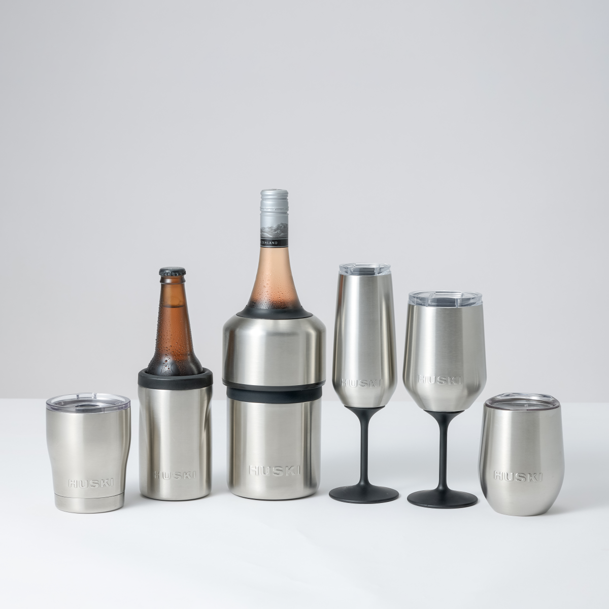 Huski - Champagne Flute - 240ml - Black