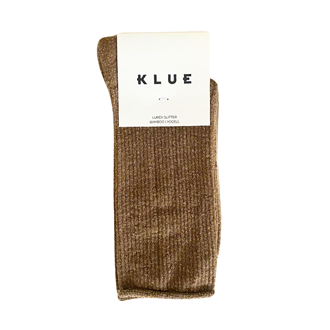 Klue - Glitter Lurex Socks - Caramel