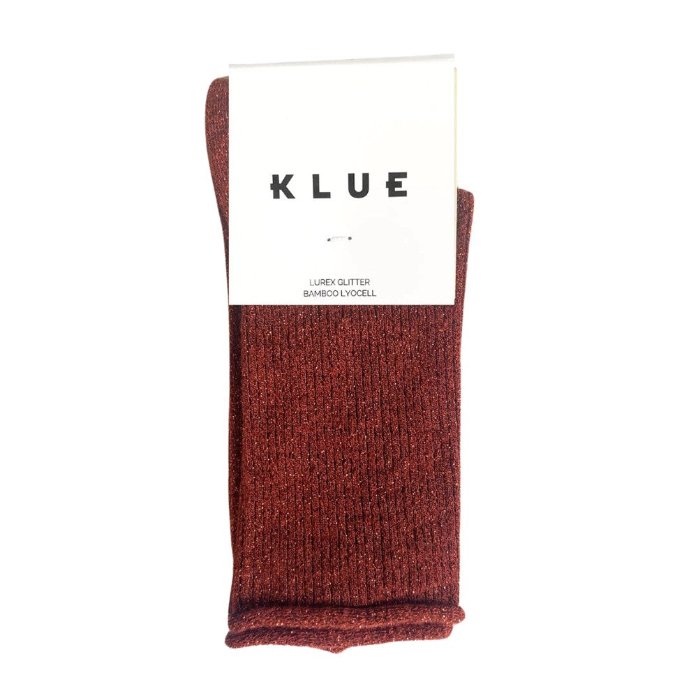 Klue - Glitter Lurex Socks - Red