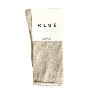 Klue - Glitter Lurex Socks - Beige
