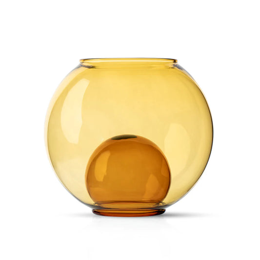 Studio Milligram - Bubble Aqua Vase - Yellow/amber