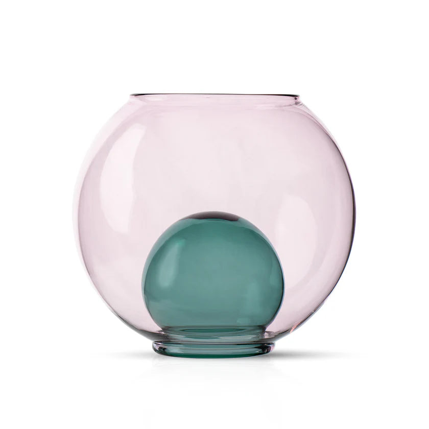 Studio Milligram - Bubble Aqua Vase - Pink/teal