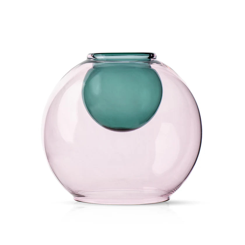 Studio Milligram - Bubble Aqua Vase - Pink/teal