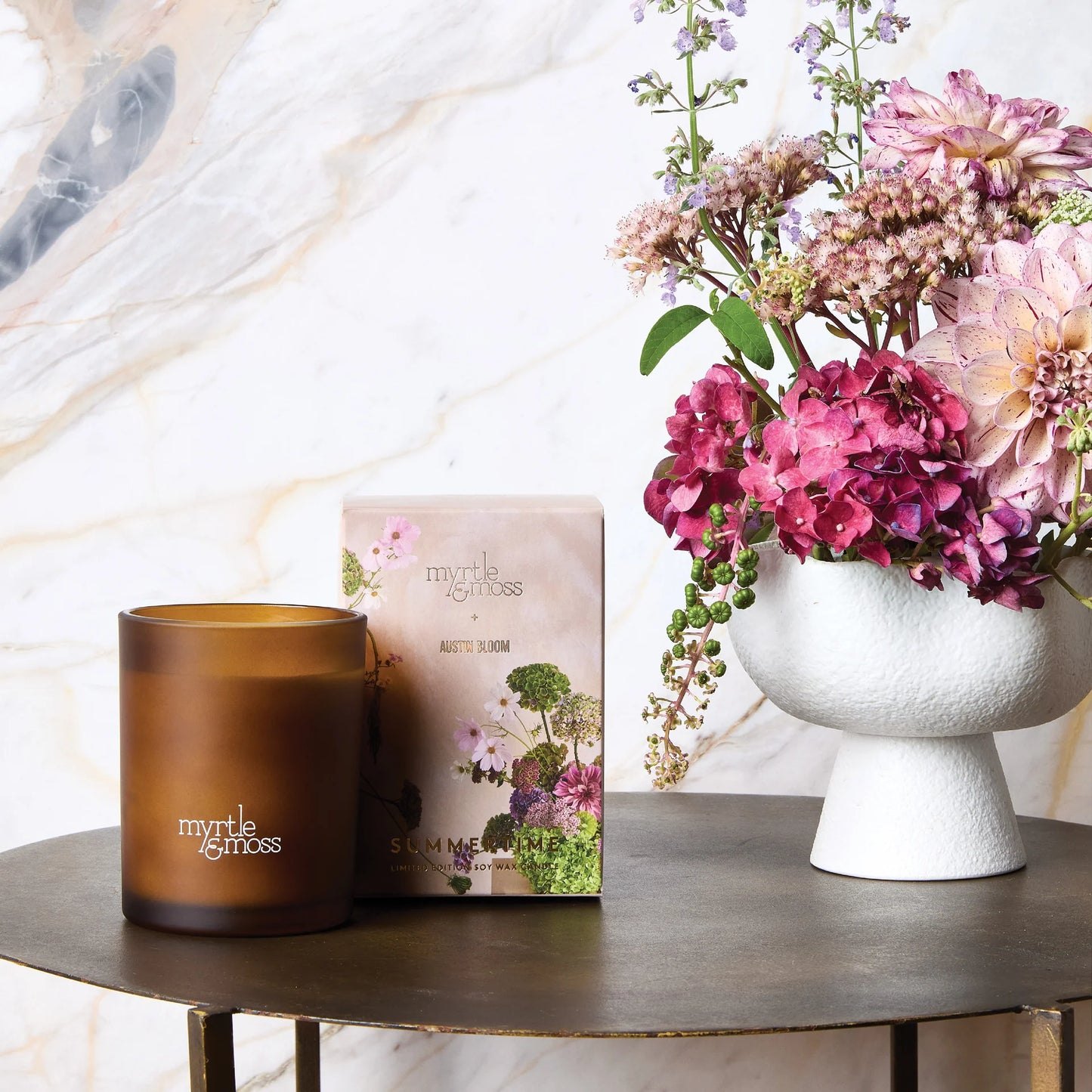 Myrtle & Moss - Summertime Candle - Mother's Day/ Austin Bloom