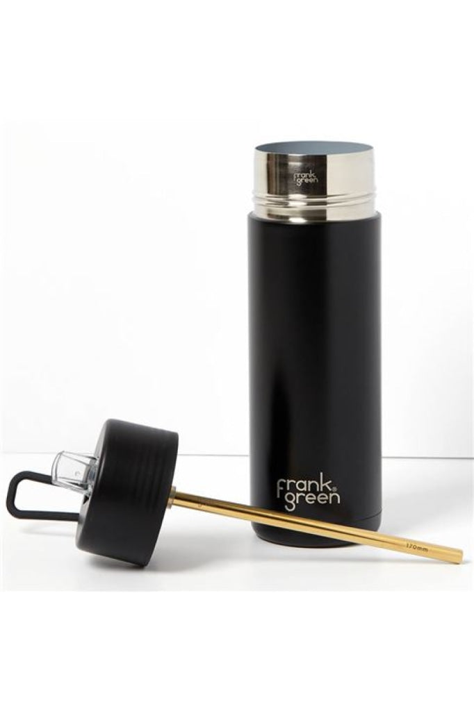 Frank Green - Reusable Bottle With Straw Lid 34Oz/1Lt- Midnight Home & Garden > Kitchen Dining Food