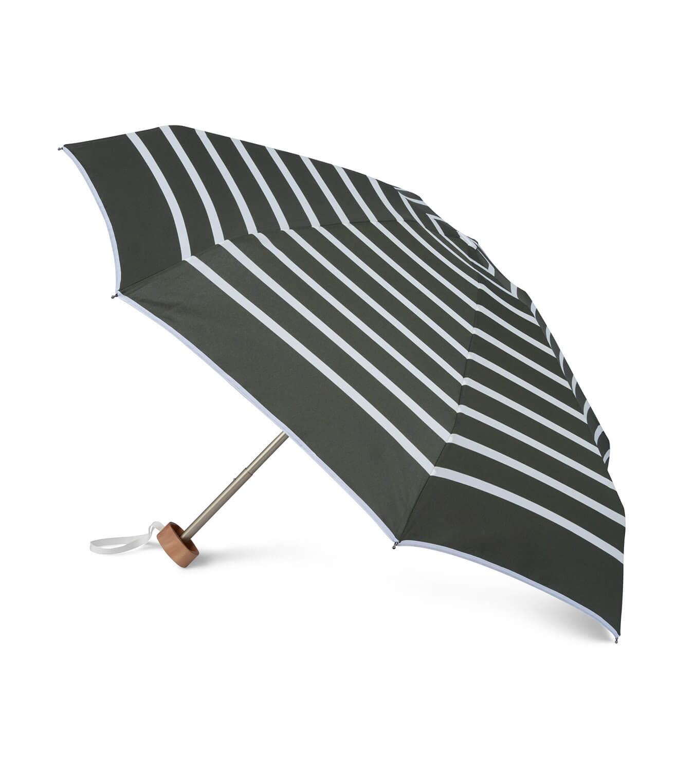 Anatole - Micro Umbrella - Striped Khaki - Charles