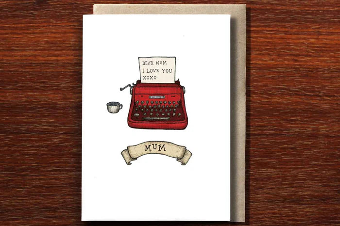 The Nonsense Maker - Greeting Card - Mum Typewriter