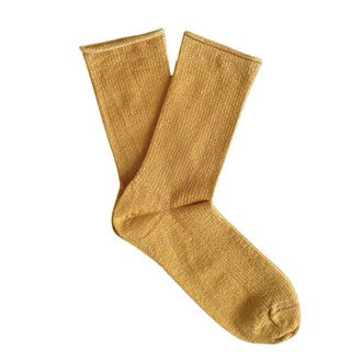 Klue - Glitter Lurex Socks - Mustard