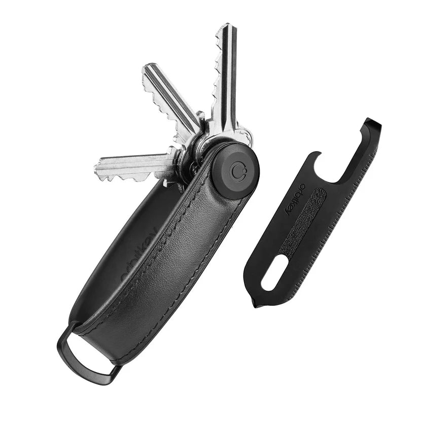 Orbitkey - Key Organiser Set - Hybrid Leather + Multi Tool- Black
