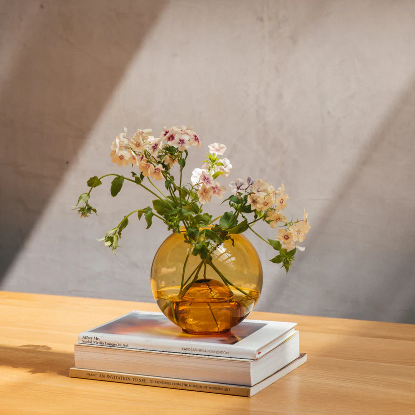 Studio Milligram - Bubble Aqua Vase - Yellow/amber