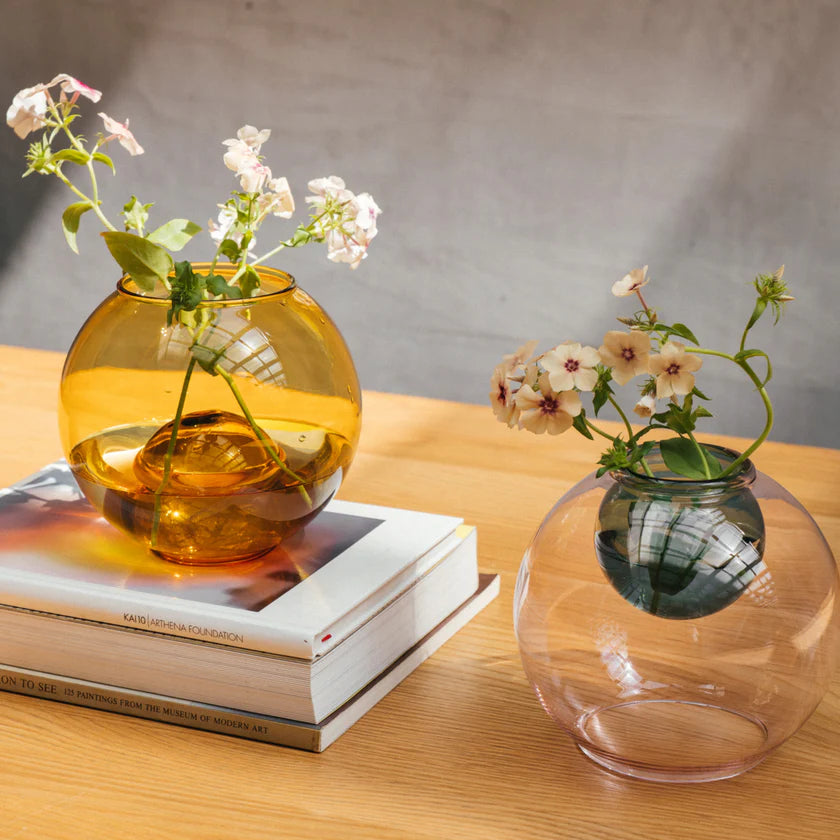 Studio Milligram - Bubble Aqua Vase - Yellow/amber
